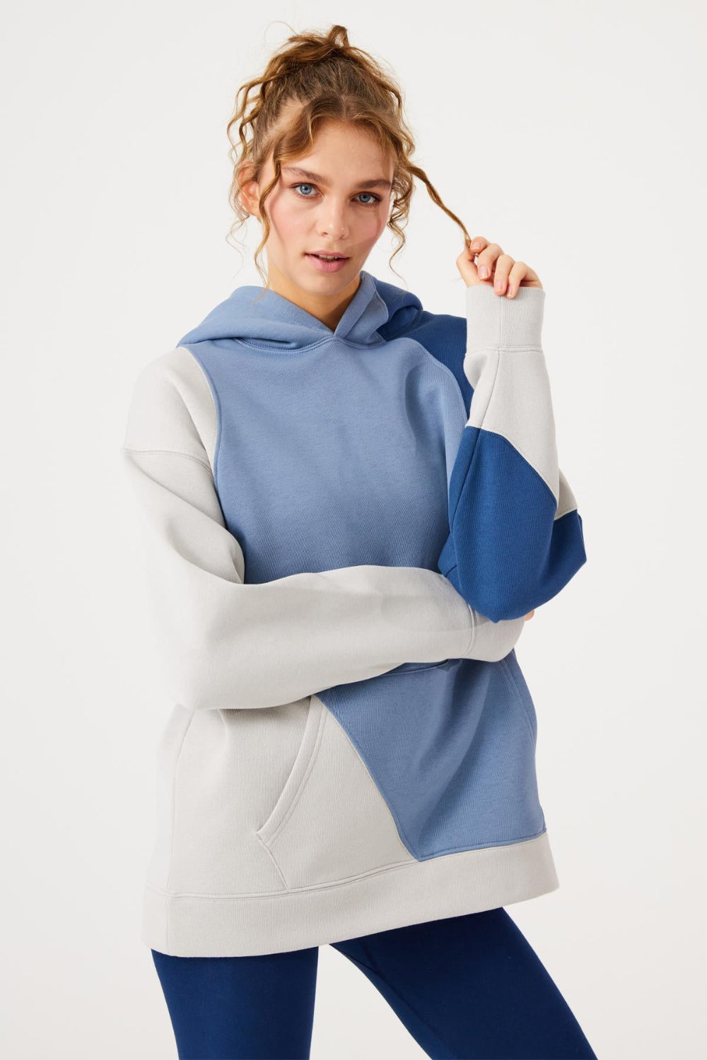 Jerf-Aura Oversize Sweatshirt Lacivert-Sweatshirts & Hoodies-1-Milagron.com