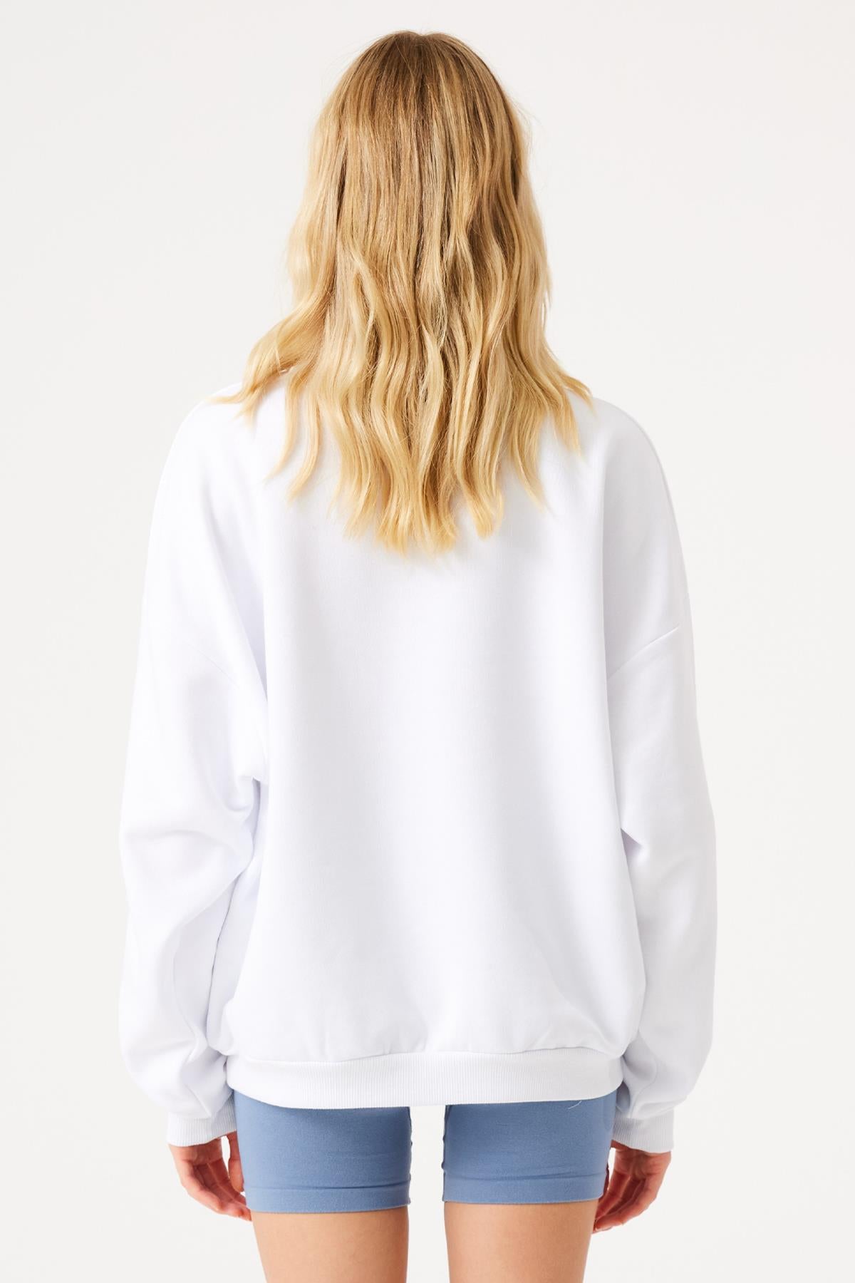 Jerf-Aura Sweatshirt Beyaz-Sweatshirts & Hoodies-2-Milagron.com