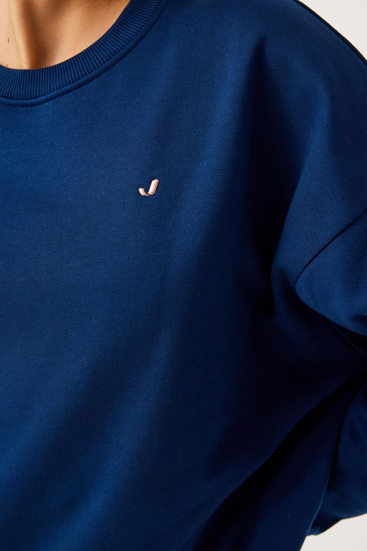 Jerf-Aura Sweatshirt Lacivert-Sweatshirts & Hoodies-2-Milagron.com