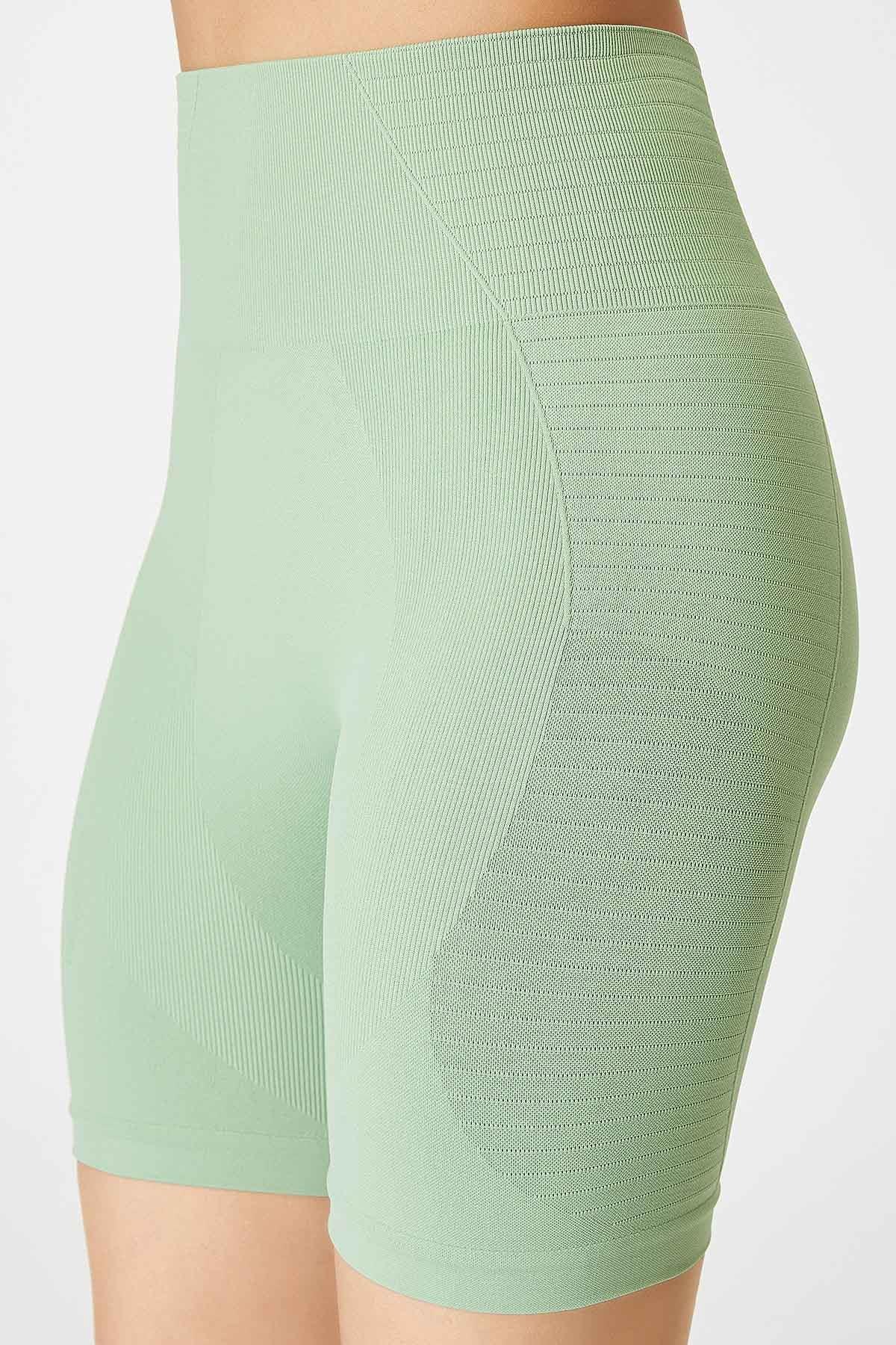 Jerf-Gela şekillendirici Sport Biker Tayt Pastel Yeşil-Tayt-2-Milagron.com