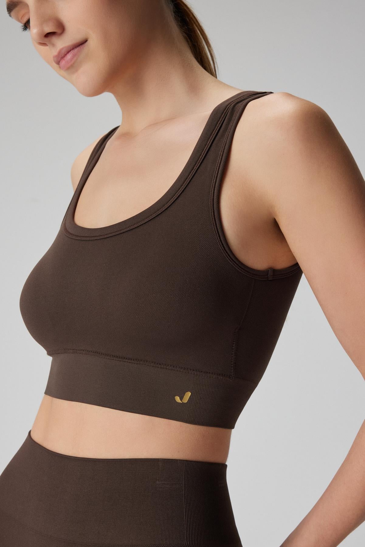 Jerf-Lucia Bra Koyu Kahve-Spor Sütyeni-2-Milagron.com
