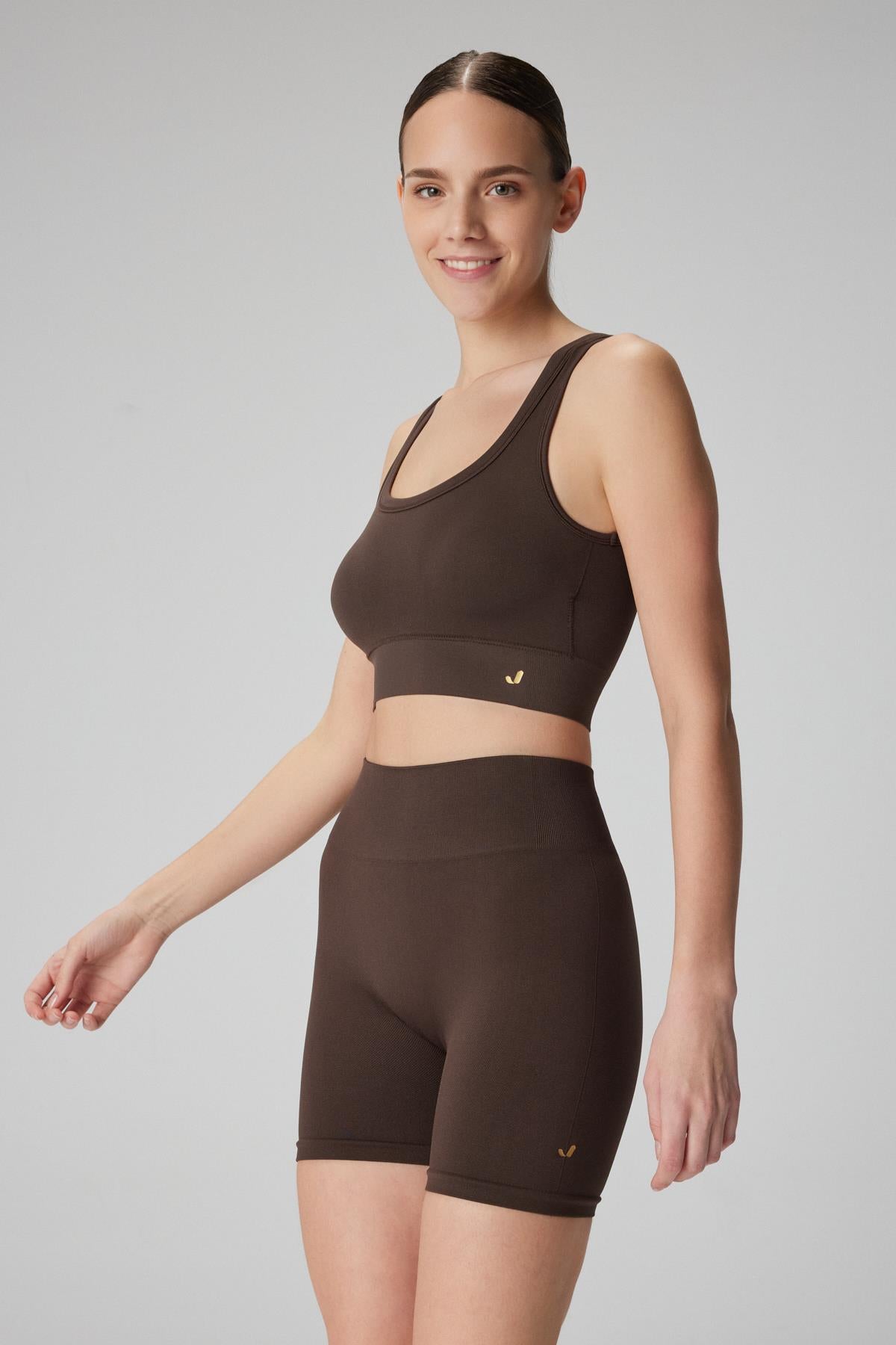 Jerf-Lucia Bra Koyu Kahve-Spor Sütyeni-3-Milagron.com
