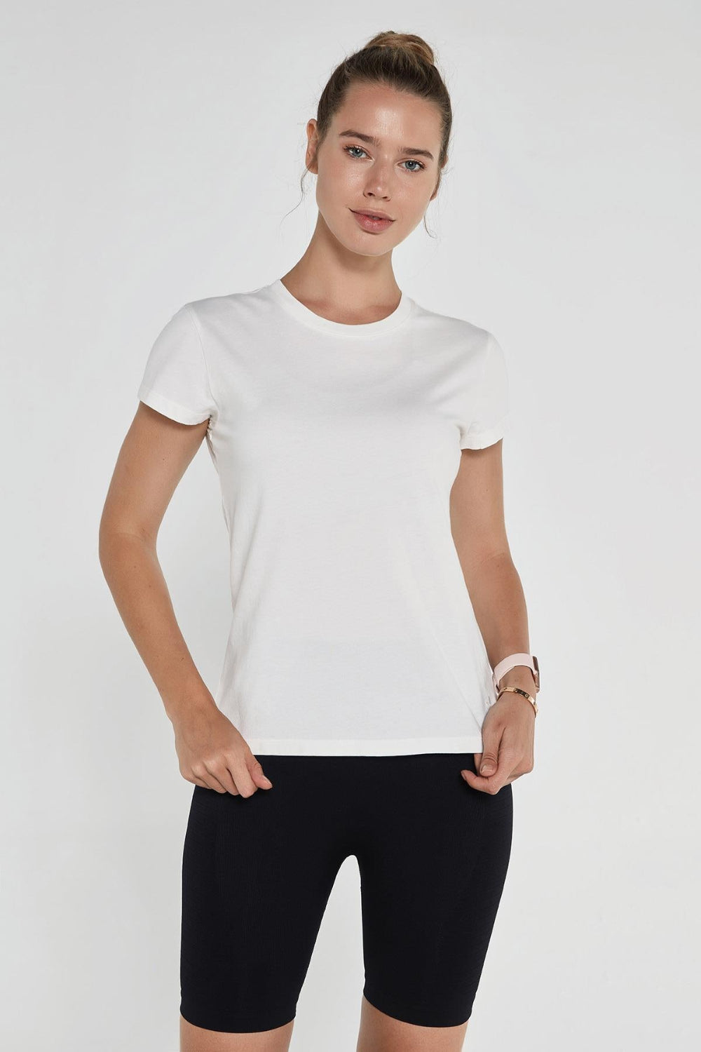 Jerf-Lydney Kadın T Shirt Krem-T-shirt-1-Milagron.com