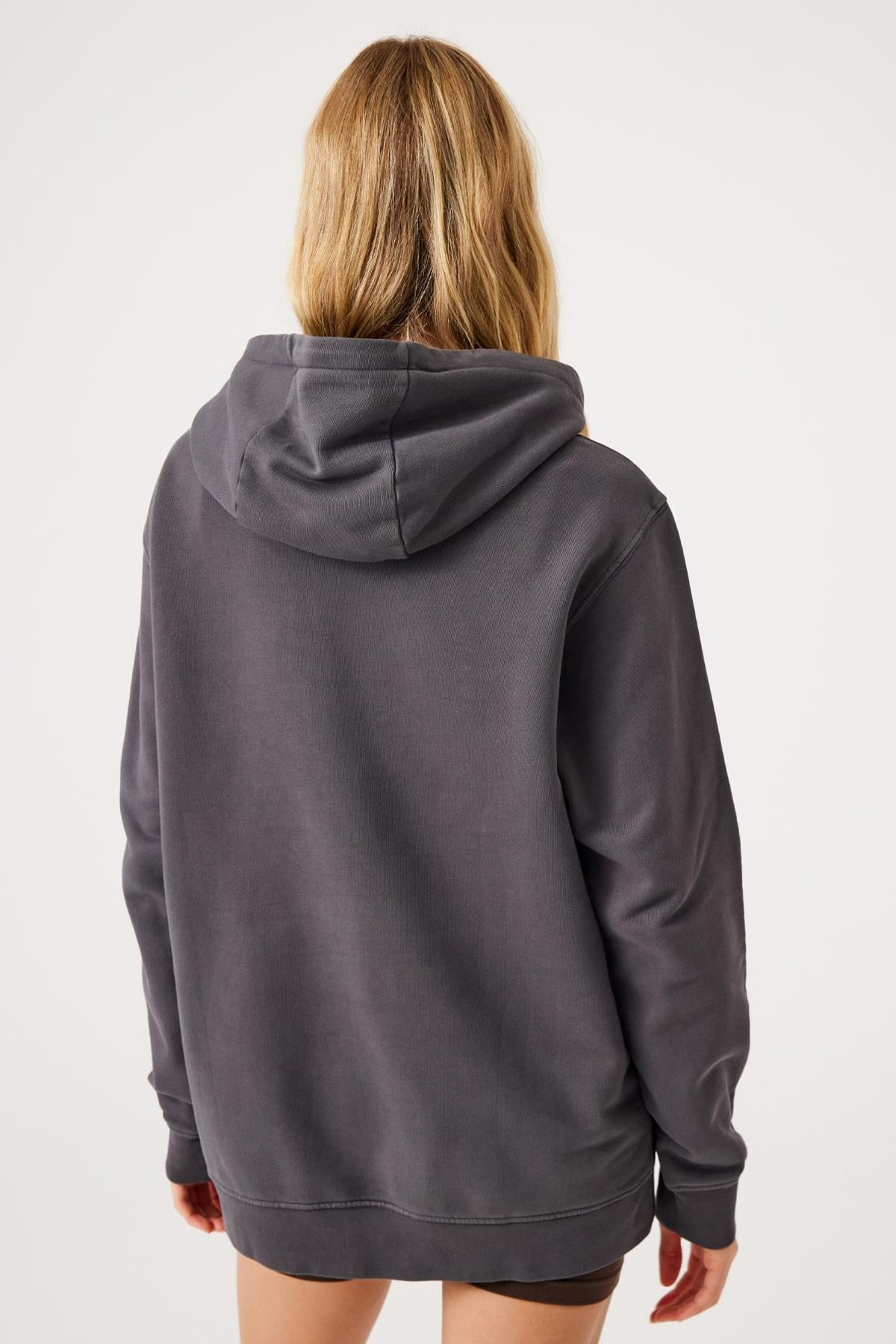 Jerf-Lydney Unisex Kapüşonlu Sweatshirt Antrasit-Sweatshirts & Hoodies-3-Milagron.com