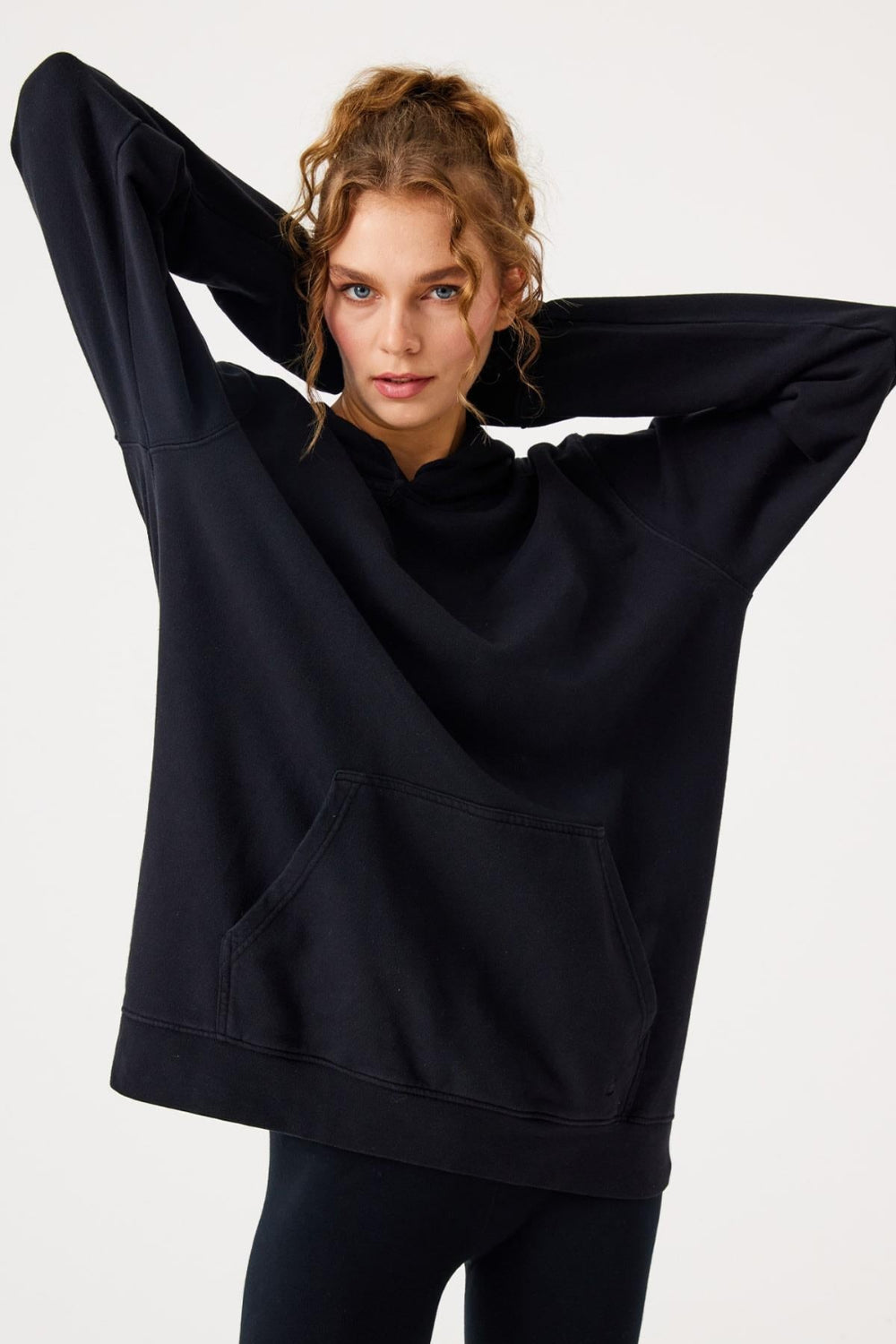 Jerf-Lydney Unisex Kapüşonlu Sweatshirt Siyah-Sweatshirts & Hoodies-1-Milagron.com