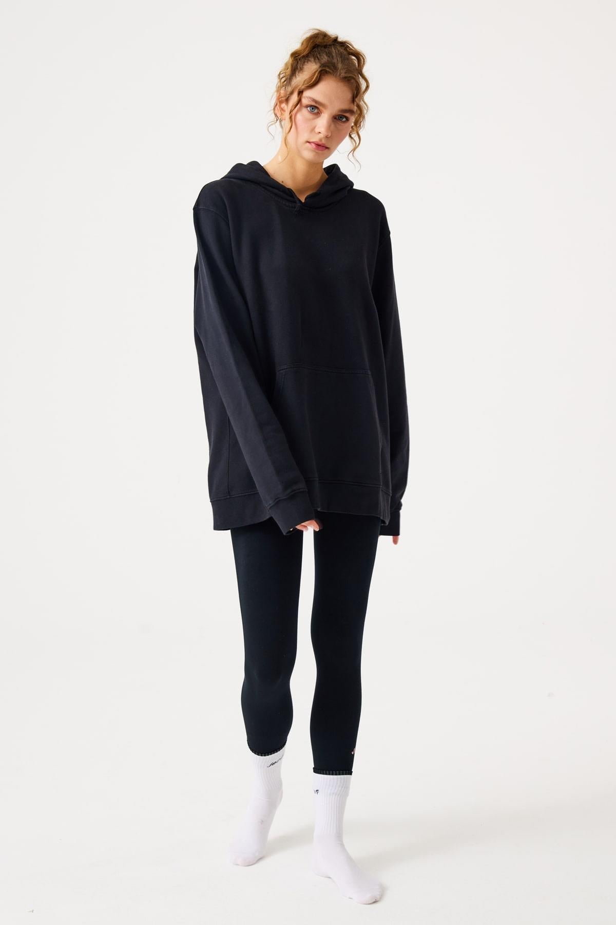 Jerf-Lydney Unisex Kapüşonlu Sweatshirt Siyah-Sweatshirts & Hoodies-4-Milagron.com