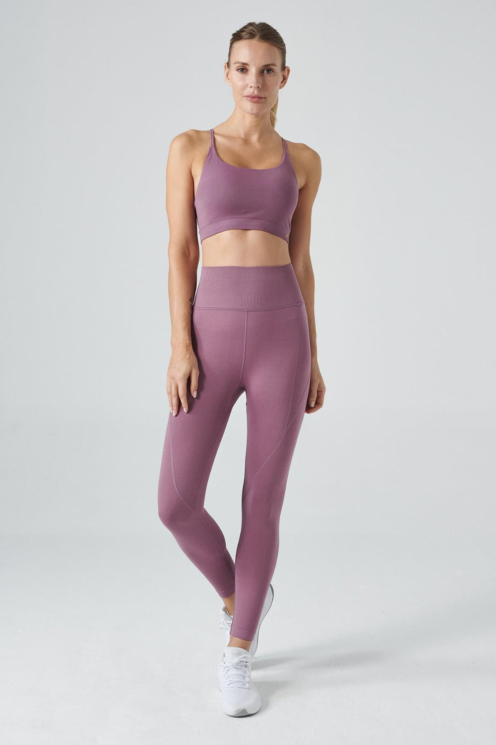 Jerf-Pine Yüksek Bel & Toparlayıcı Tayt Pastel Lila-Tayt-1-Milagron.com