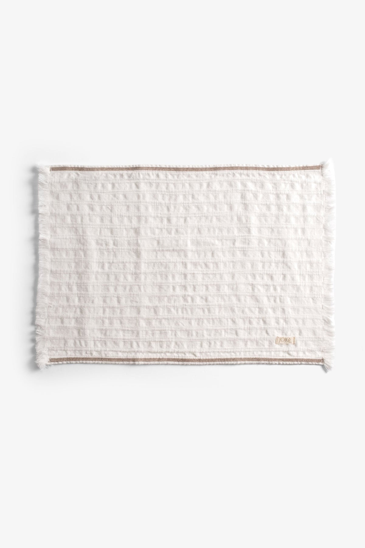 Frig Amerikan Servis | 35x50 cm | %100 Doğal Pamuk | Gofre Doku | Püsküllü | Jojomia