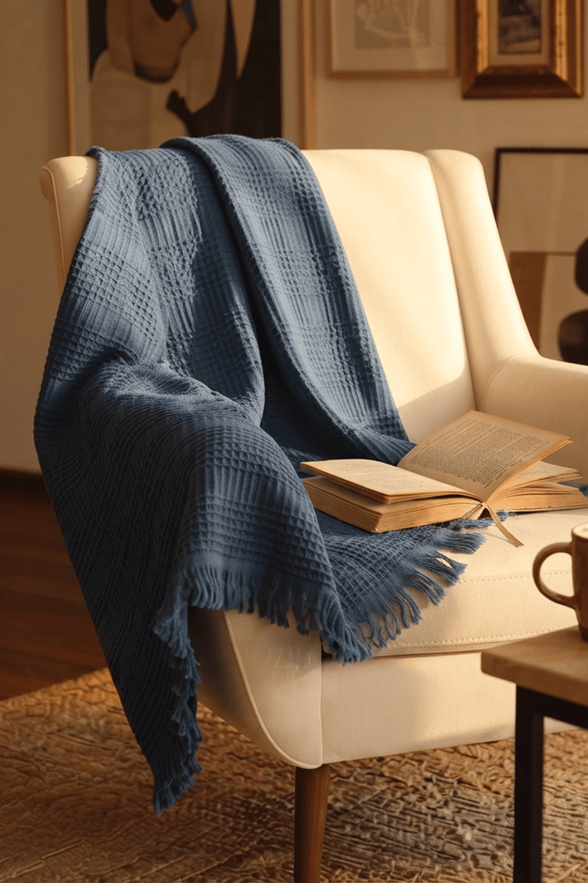 Mira Waffle Koltuk Şalı | TENCEL™ & Pamuk | 4 Renk | 130x170 cm
