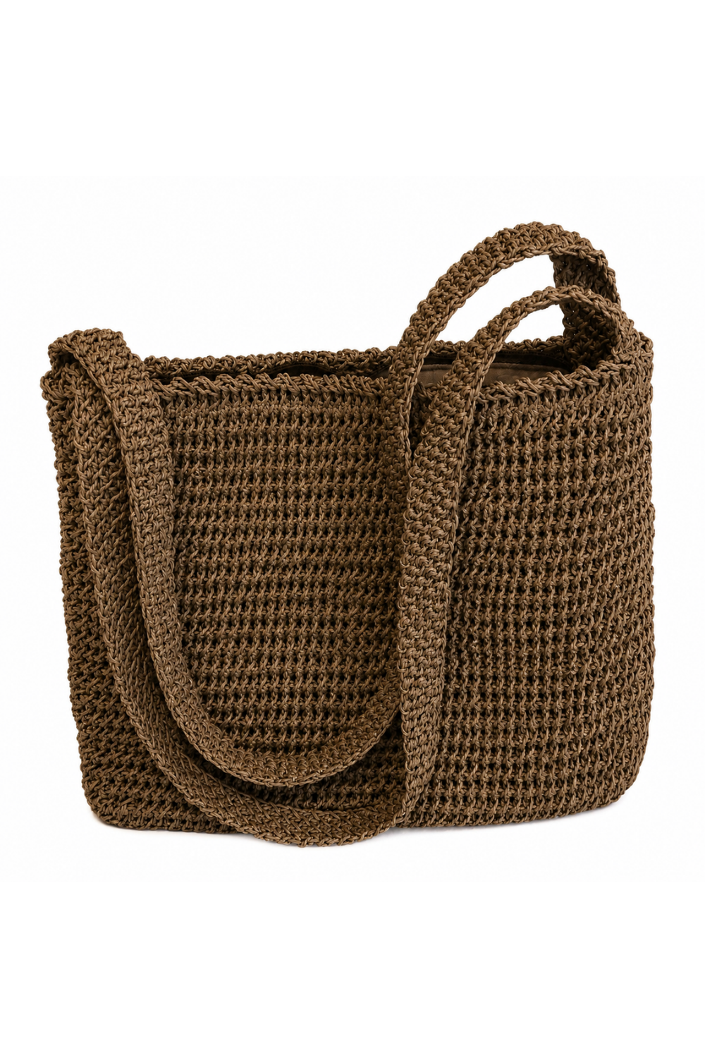 Maggie Raffia Tote Doğal Dokulu Omuz Çantası - 1