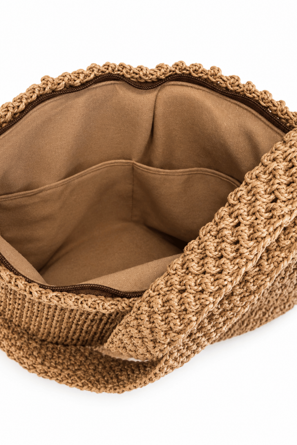 Maggie Raffia Tote Doğal Dokulu Omuz Çantası - 2