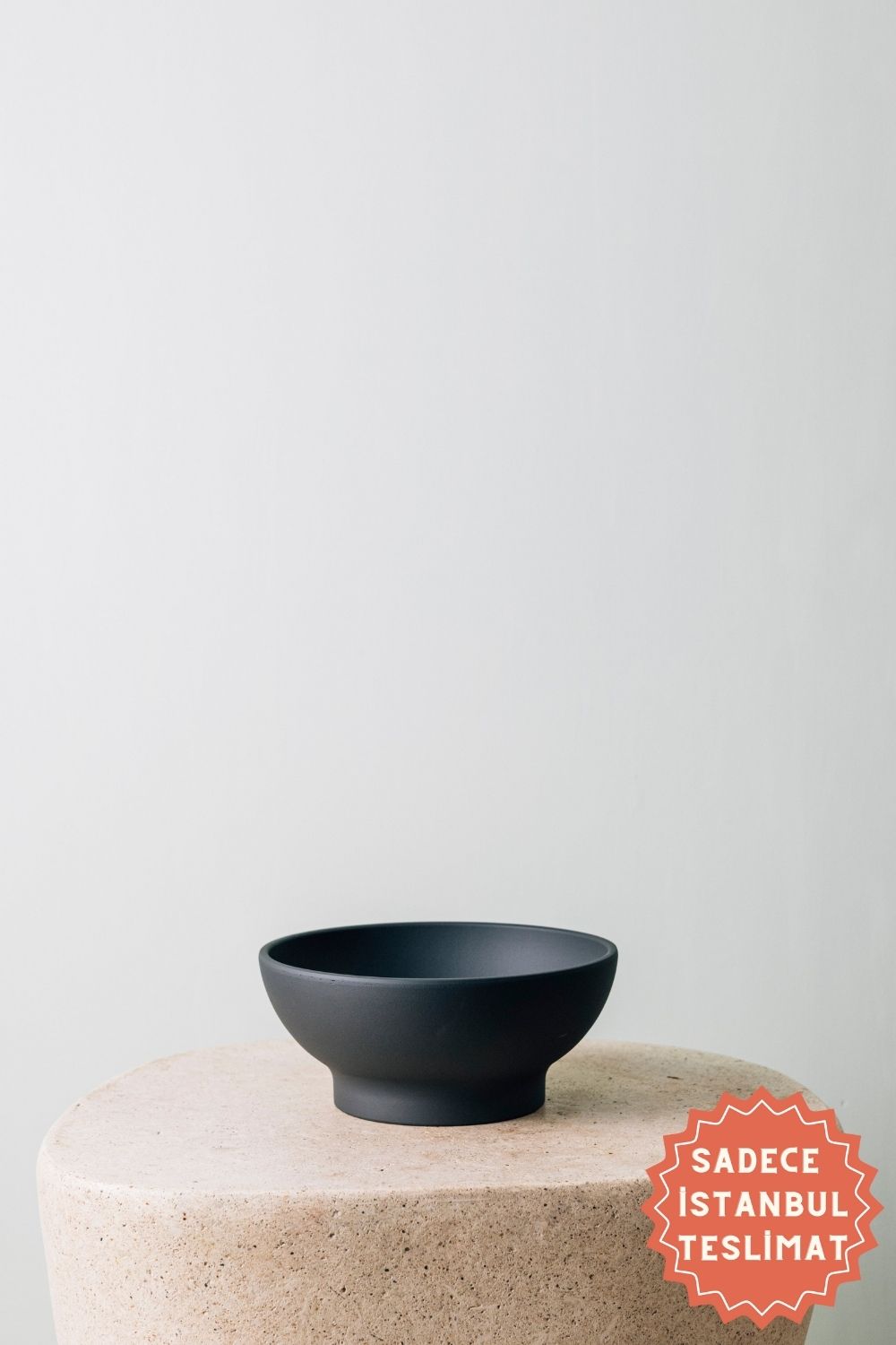 Jungleous-Bowl Saksı 26cm Coal-Saksı-1-Milagron.com