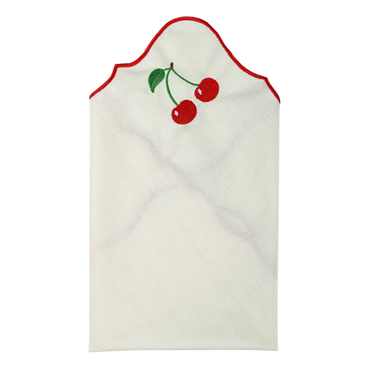 KM Home Collection-2'li Set Kiraz İşlemeli Pamuk Peçete-Peçete-1-Milagron.com