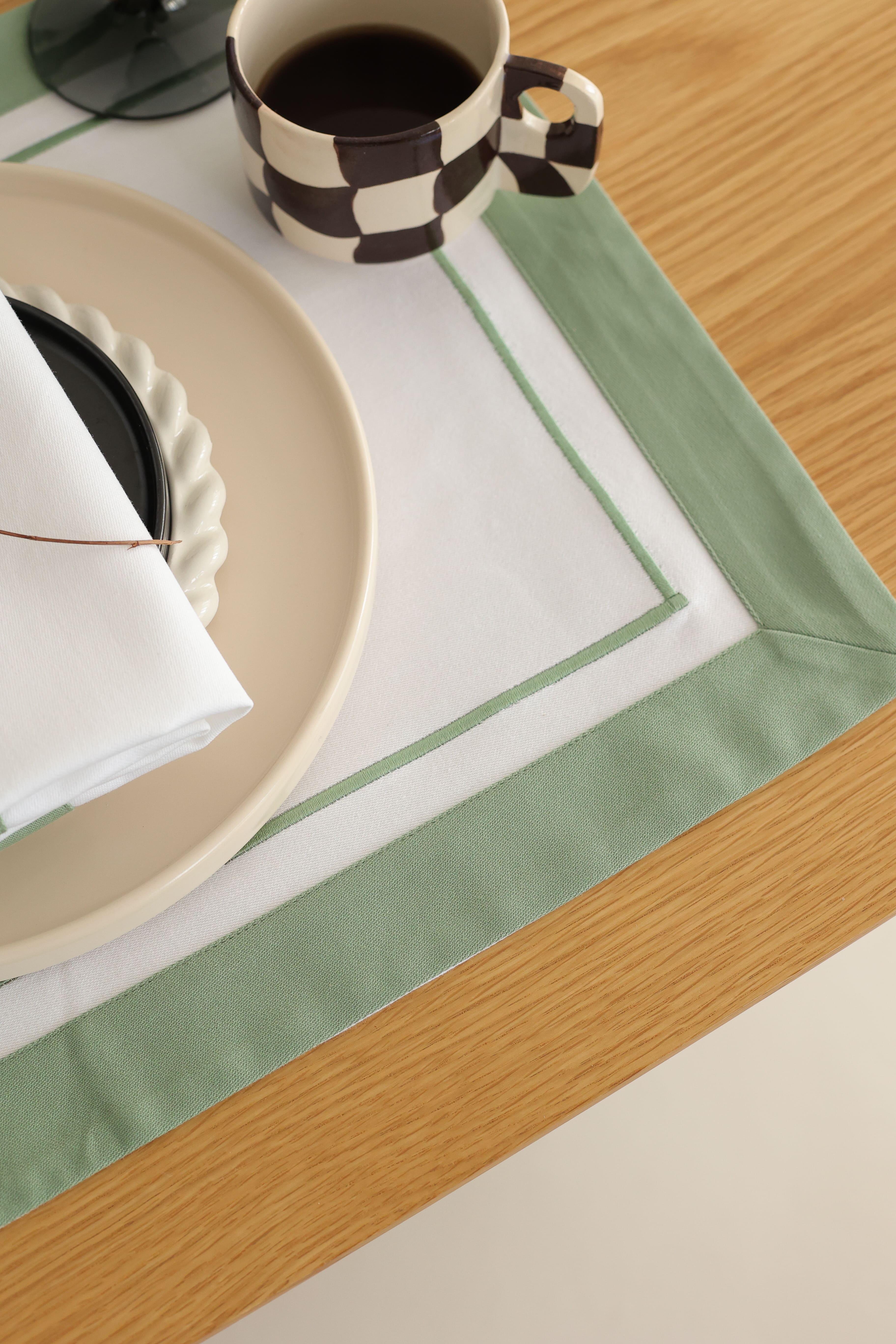 KM Home Collection-2'li Set Mint Amerikan Servis-Sunum Aksesuarları-5-Milagron.com