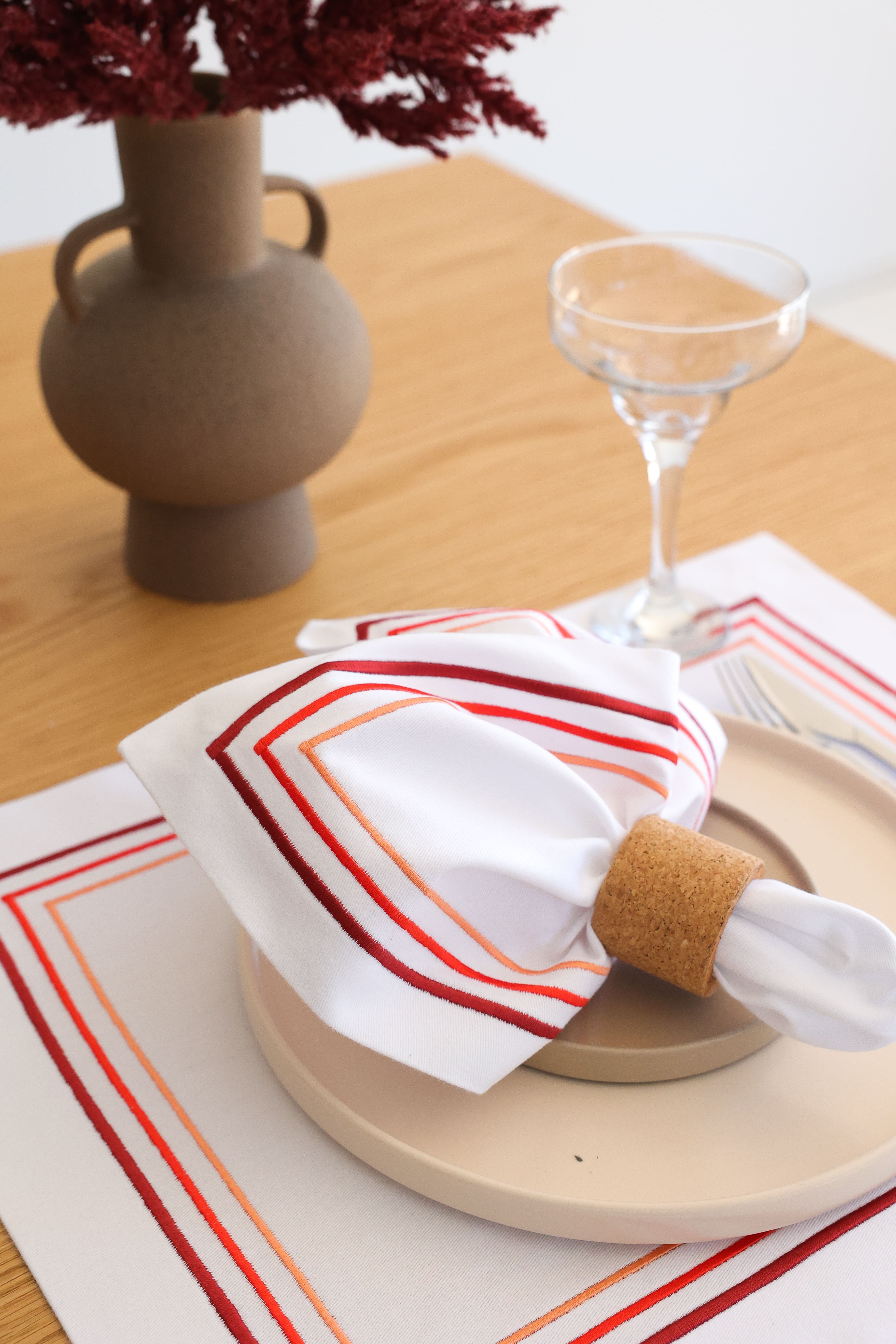 KM Home Collection-2'li Set Sunset Amerikan Servis-Sunum Aksesuarları-2-Milagron.com