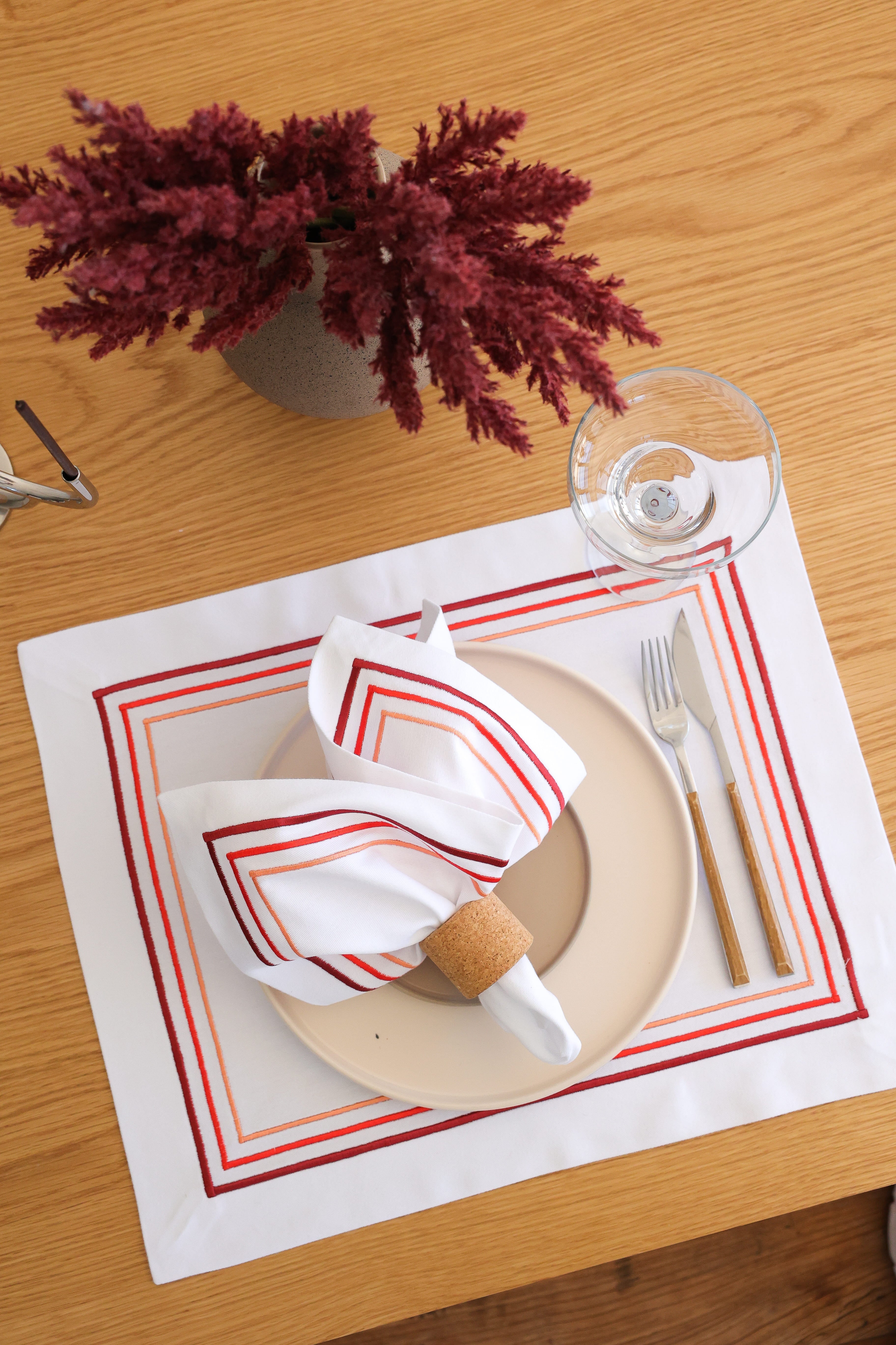 KM Home Collection-2'li Set Sunset Amerikan Servis-Sunum Aksesuarları-5-Milagron.com