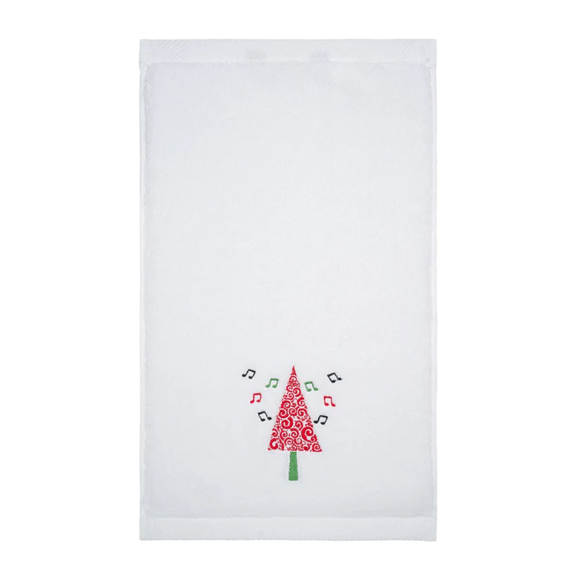 KM Home Collection-Çam İşlemeli Pamuk El Havlusu-Havlu & Peştamal-1-Milagron.com