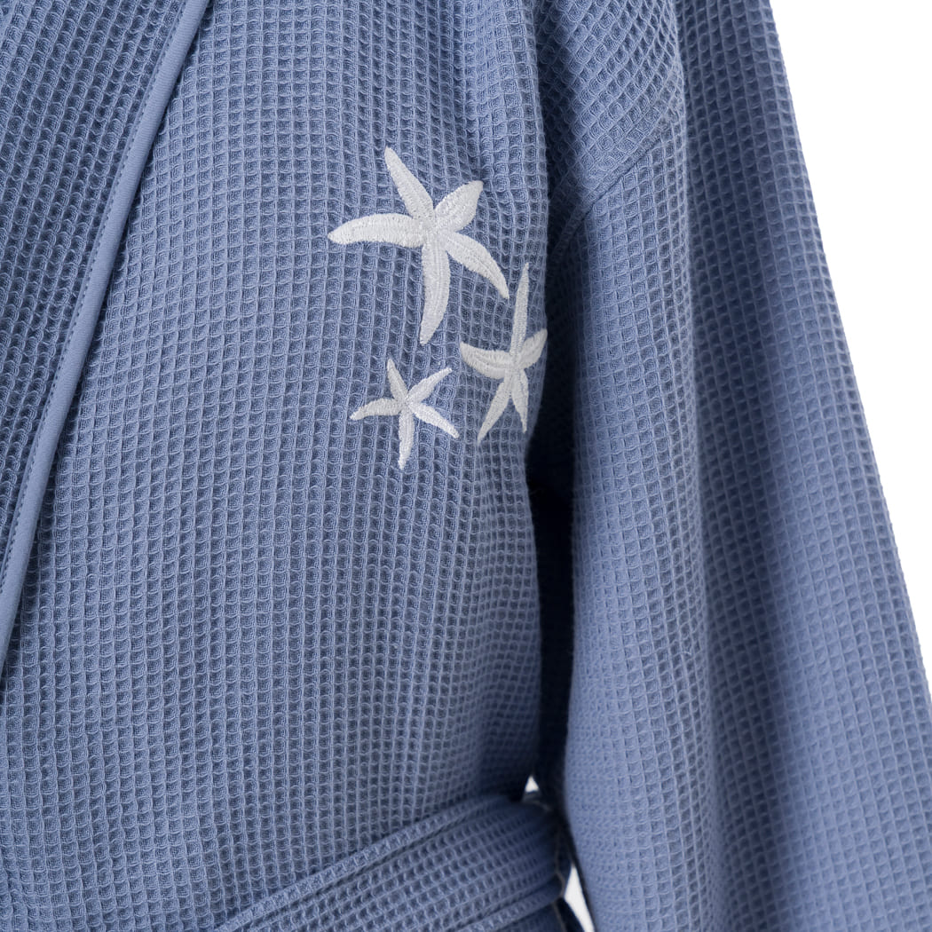 KM Home Collection-Deniz Yıldızı Waffle Bornoz-Bornoz-2-Milagron.com