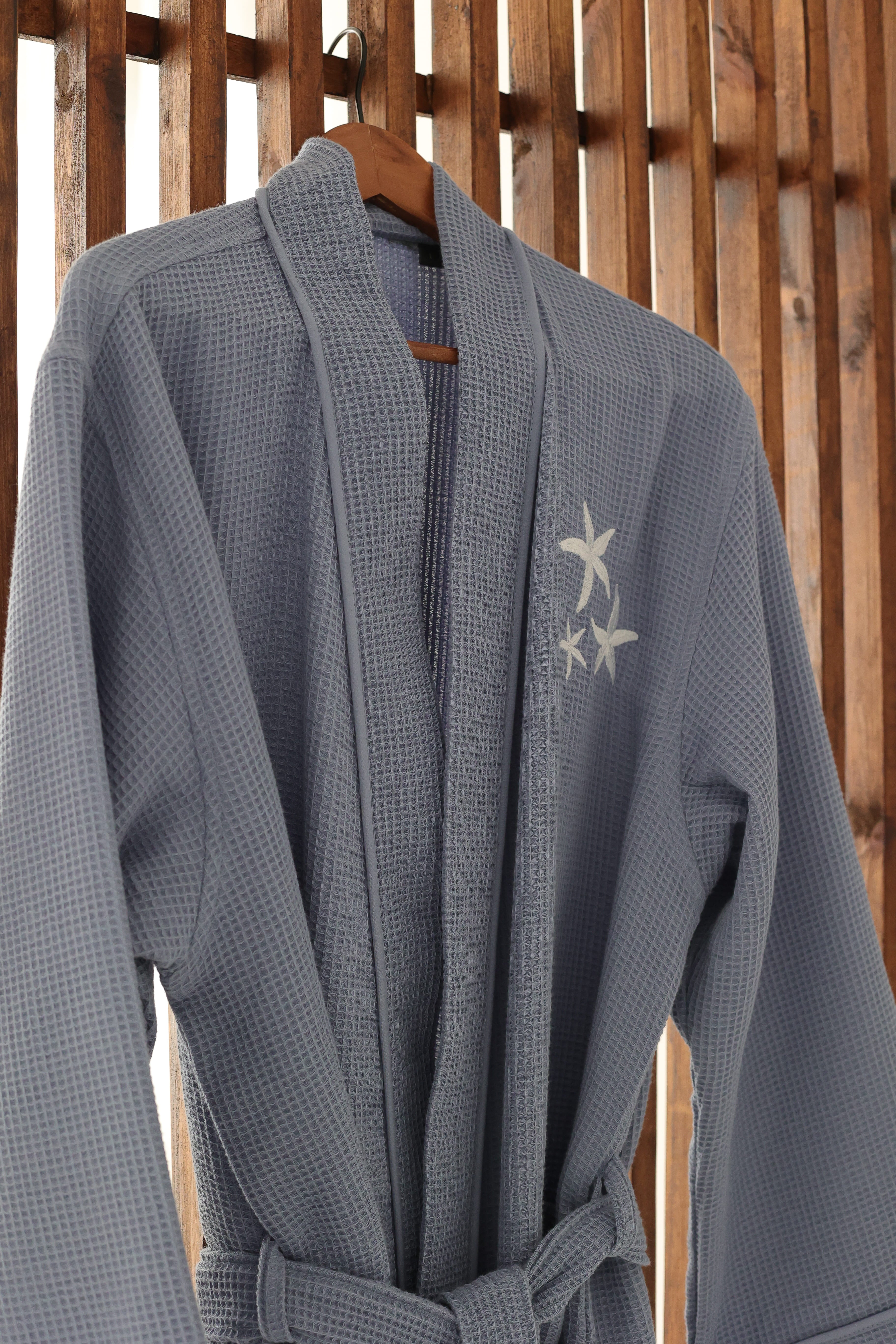 KM Home Collection-Deniz Yıldızı Waffle Bornoz-Bornoz-9-Milagron.com