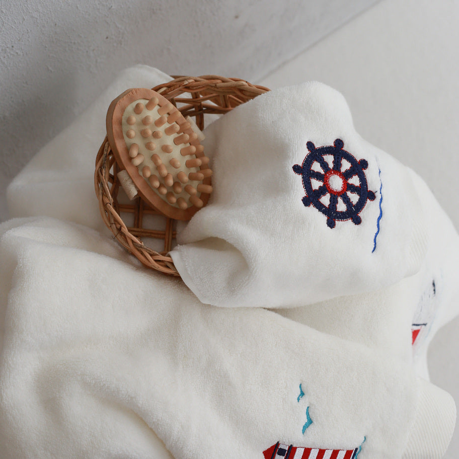 KM Home Collection-Dümen İşlemeli El Havlusu-Havlu & Peştamal-1-Milagron.com