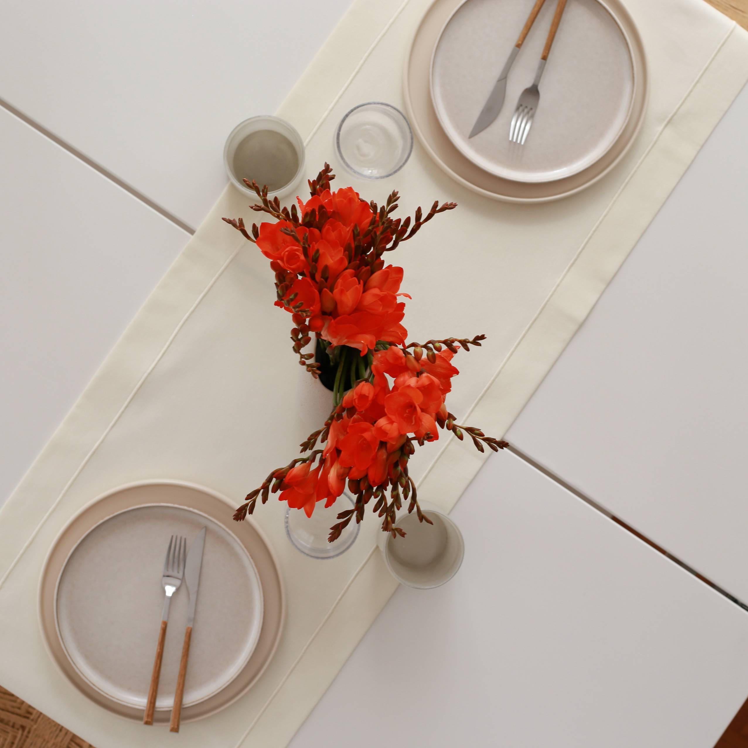 KM Home Collection-Ekru Pamuk Runner-Runner-3-Milagron.com