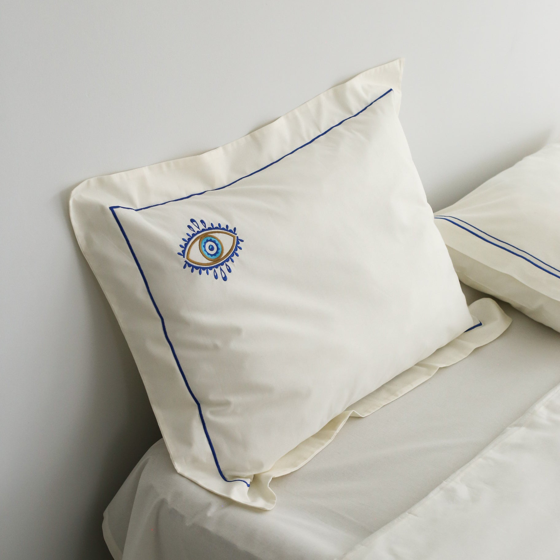 KM Home Collection-Göz İşlemeli Nevresim Takımı-Nevresim Takımı-3-Milagron.com