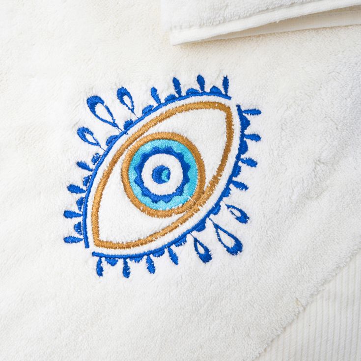 KM Home Collection-Göz İşlemeli Yüz Havlusu-Havlu & Peştamal-3-Milagron.com