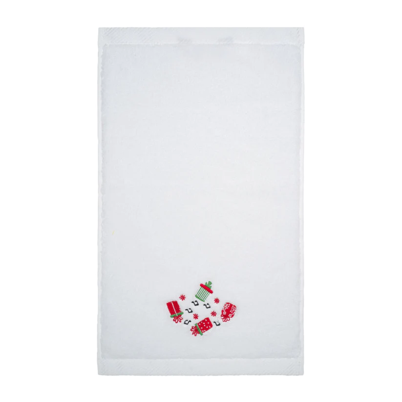 KM Home Collection-Hediye İşlemeli Pamuk El Havlusu-Havlu & Peştamal-1-Milagron.com