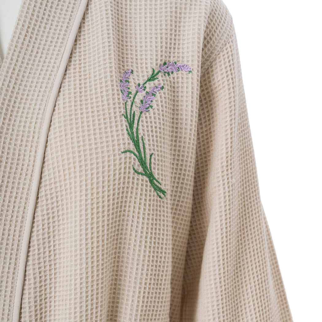 KM Home Collection-Lavanta Waffle Bornoz-Bornoz-2-Milagron.com