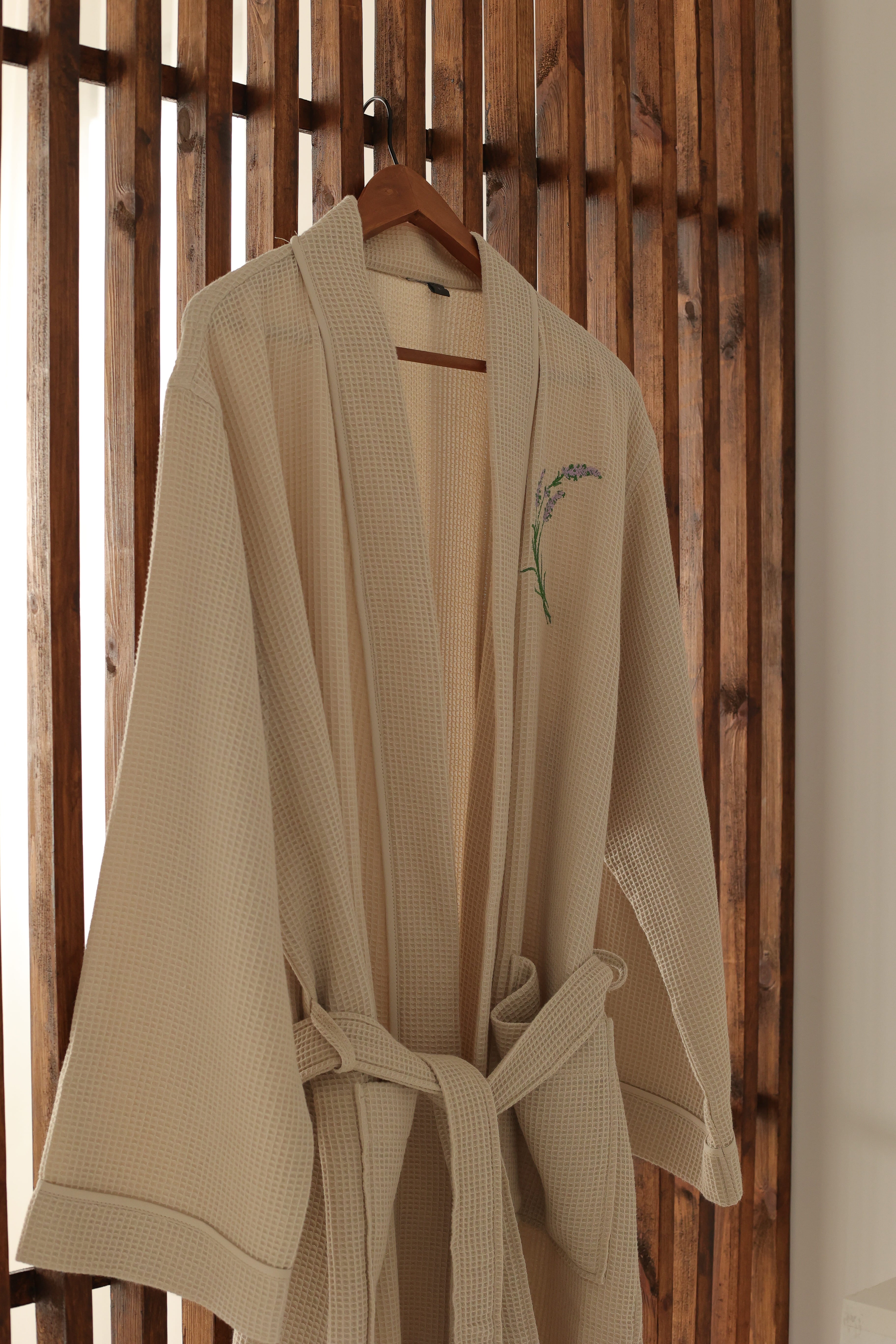 KM Home Collection-Lavanta Waffle Bornoz-Bornoz-4-Milagron.com