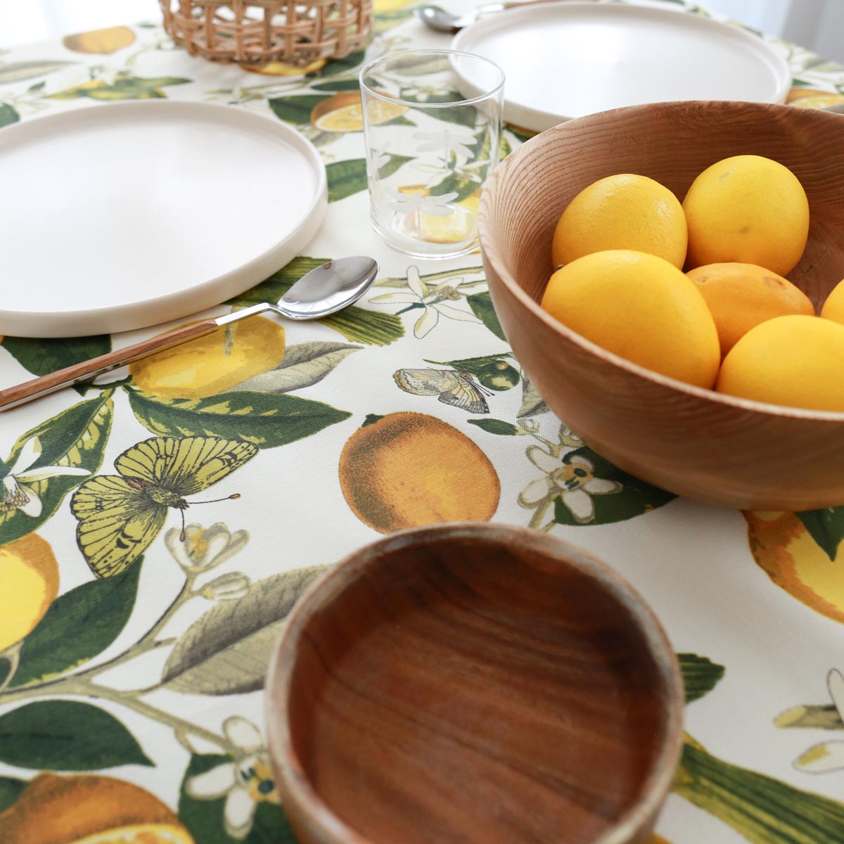 KM Home Collection-Limon Temalı Masa Örtüsü-Masa Örtüleri-2-Milagron.com