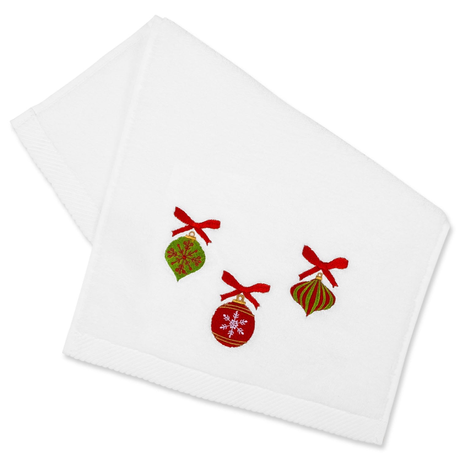 KM Home Collection-Noel Süsü İşlemeli Pamuk Yüz Havlusu-Havlu & Peştamal-1-Milagron.com