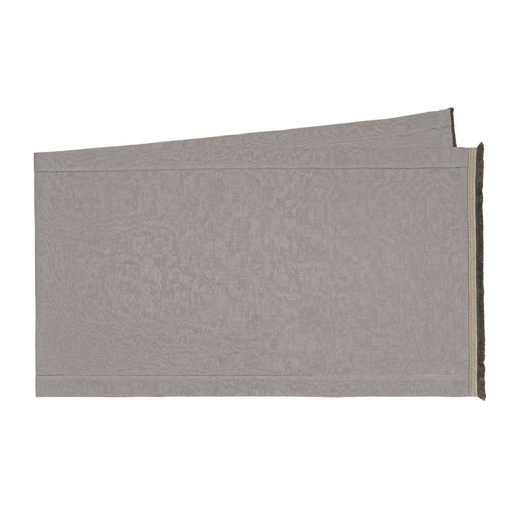 KM Home Collection-Oliva Keten Runner-Masa Örtüleri-1-Milagron.com