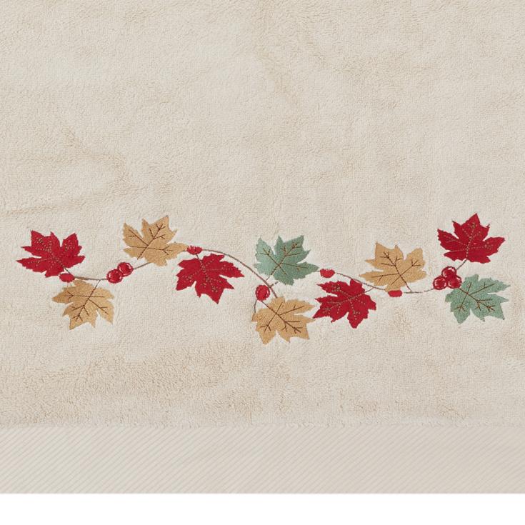 KM Home Collection-Yaprak İşlemeli El Havlusu-Havlu & Peştamal-3-Milagron.com