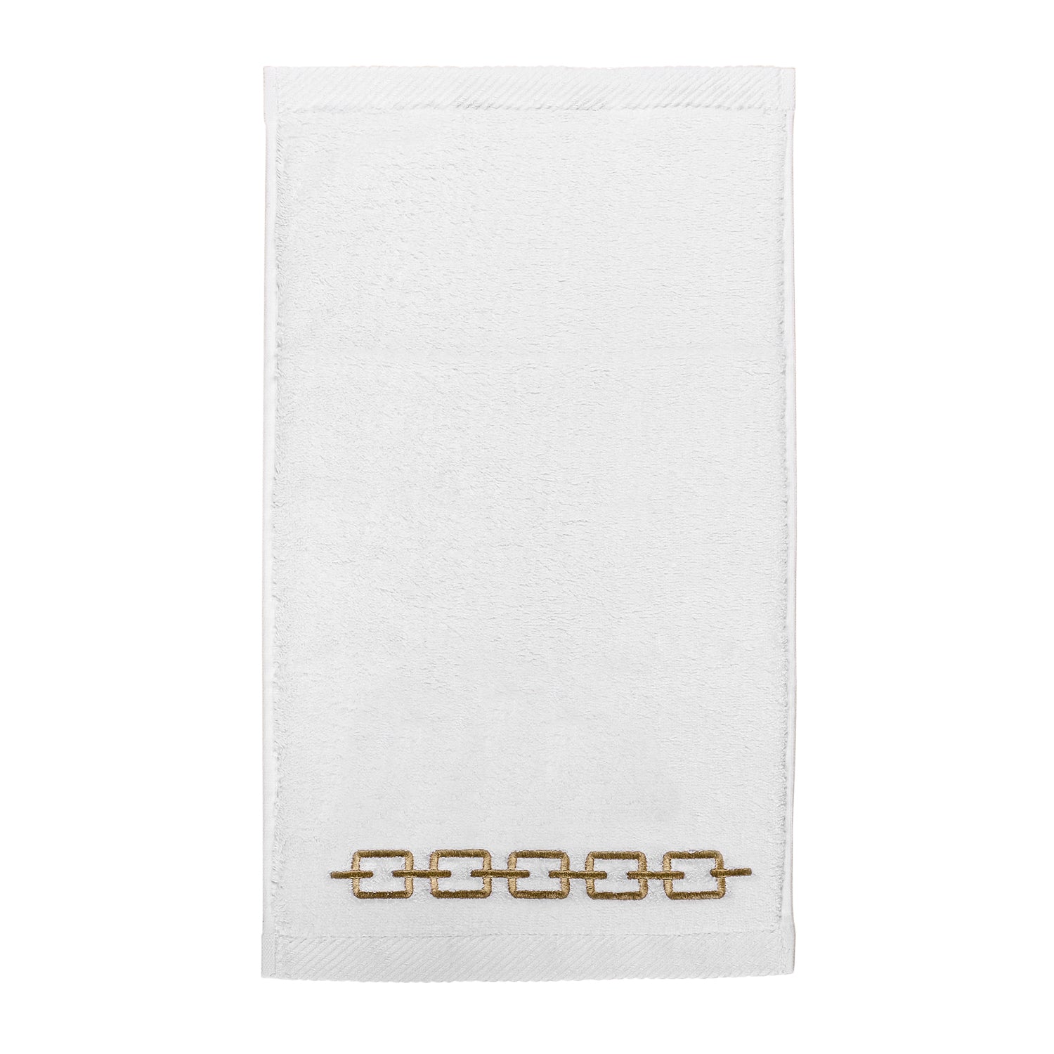 KM Home Collection-Zincir İşlemeli Pamuk El Havlusu-Havlu & Peştamal-1-Milagron.com