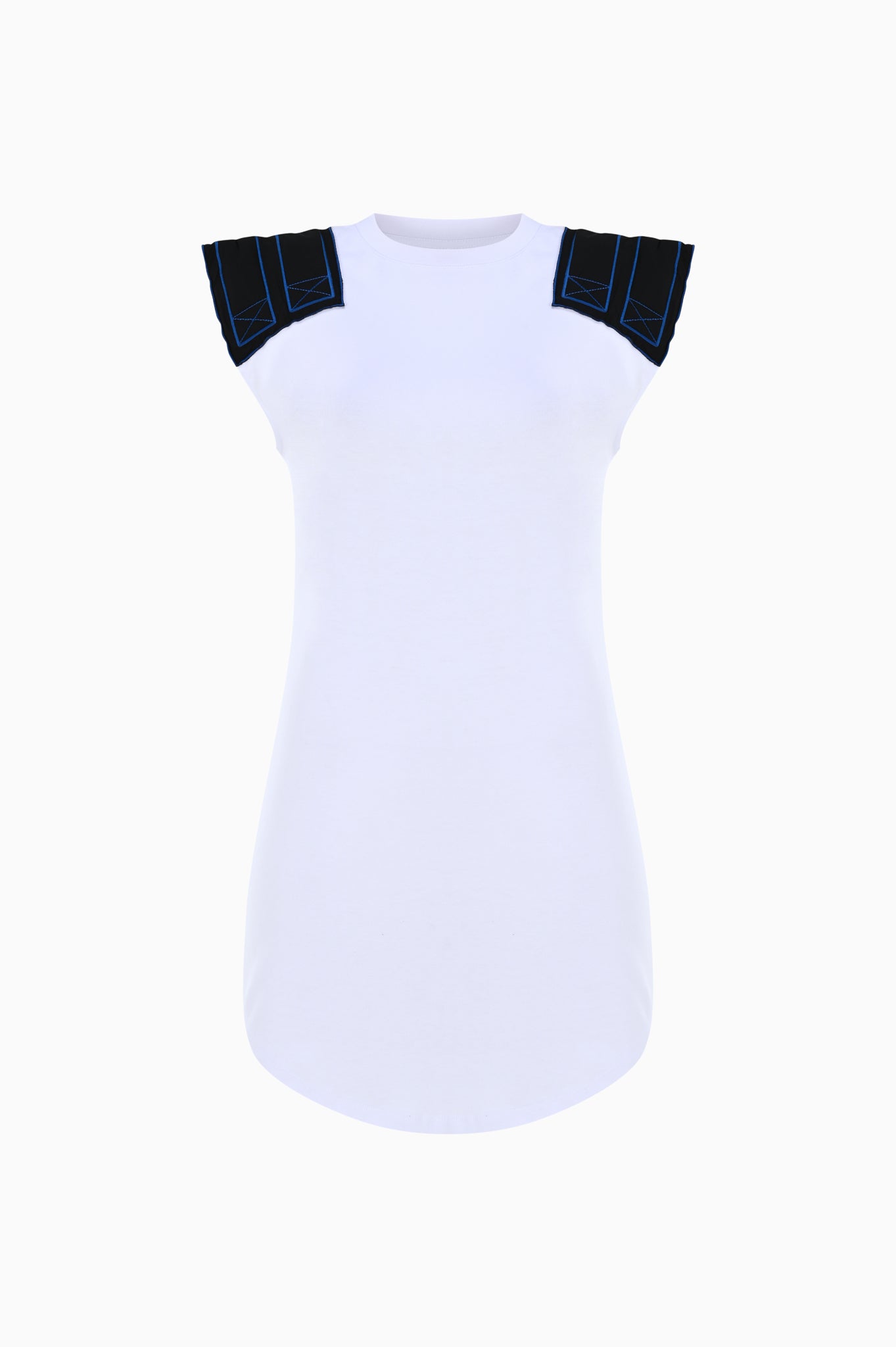 Kntlgy White Sweatshirt Dress