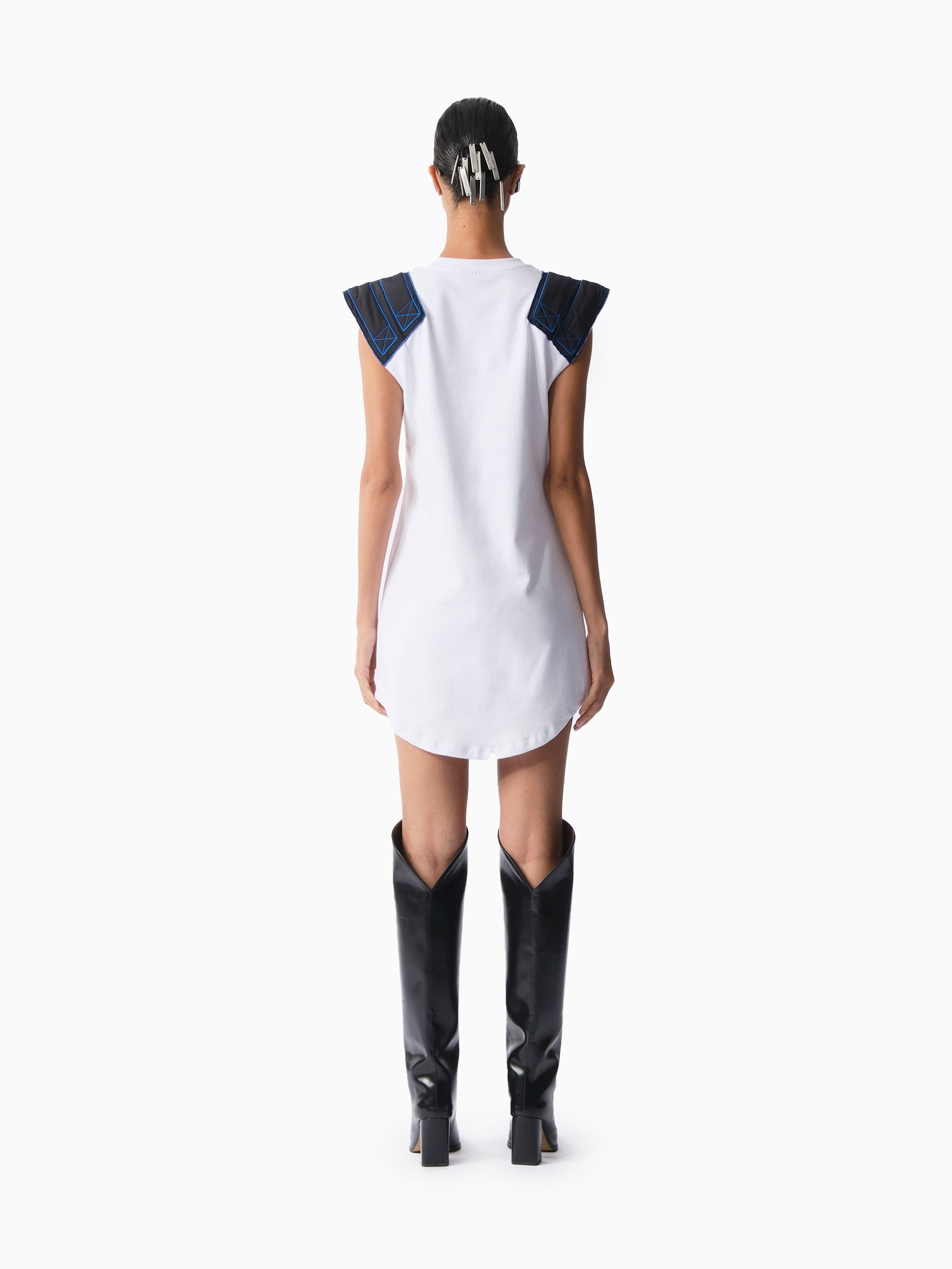 Kntlgy White Sweatshirt Dress