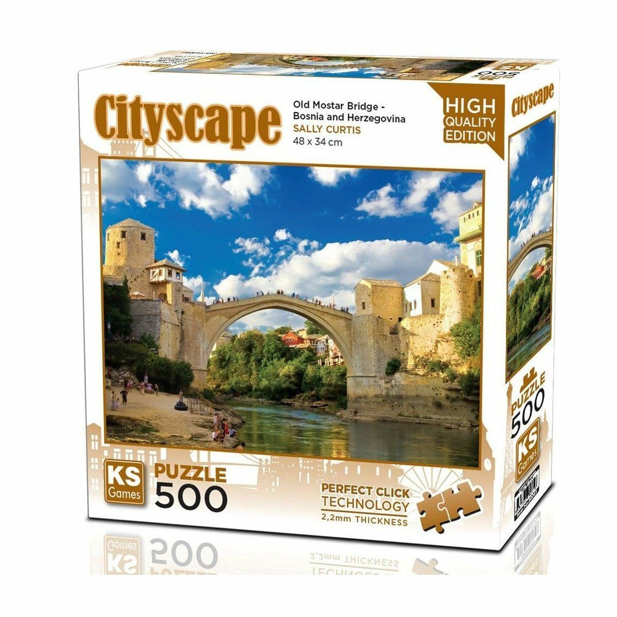 KS Puzzle-20061 Old Mostar Bridge Bosna Hersek 500 Parça Puzzle-Puzzle-1-Milagron.com