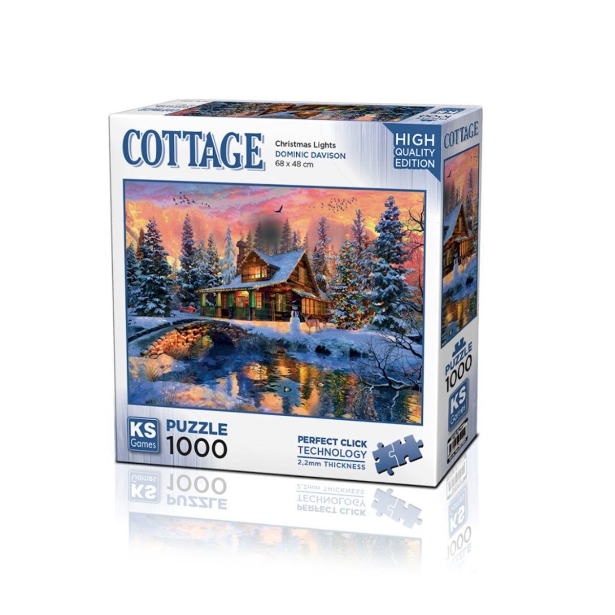 KS Puzzle-Christmas Lights 1000 Parça Puzzle-Puzzle-1-Milagron.com