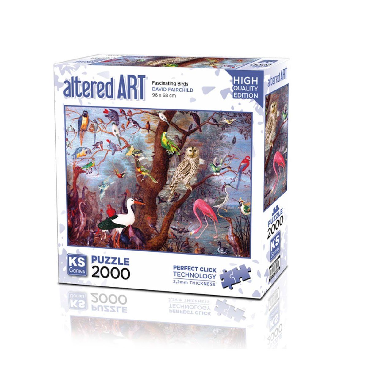 KS Puzzle-Fascinating Birds 2000 Parça Puzzle-Puzzle-1-Milagron.com