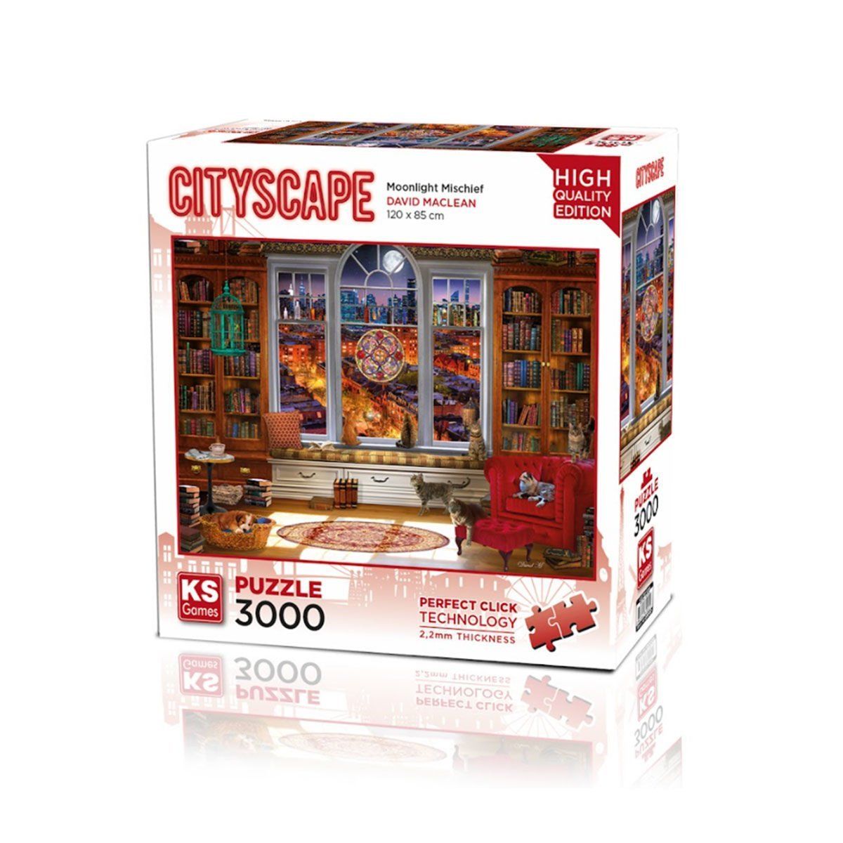 KS Puzzle-Moonlight Mischief 3000 Parça Puzzle-Puzzle-1-Milagron.com