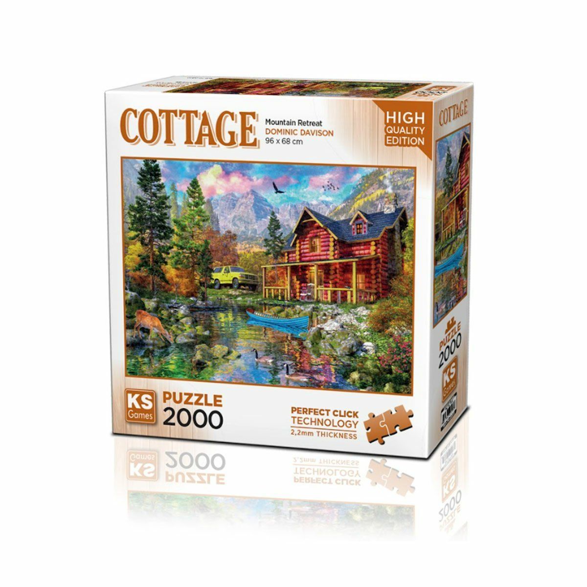 KS Puzzle-Mountain Retreat 2000 Parça Puzzle-Puzzle-1-Milagron.com