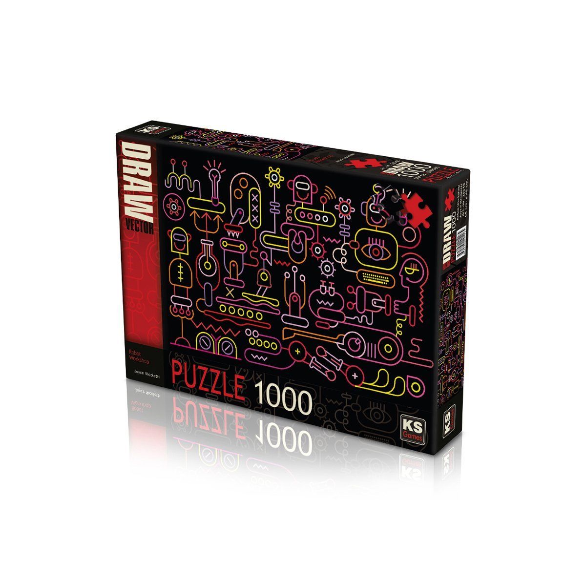KS Puzzle-Robot Atölyesi 1000 Parça Puzzle-Puzzle-1-Milagron.com