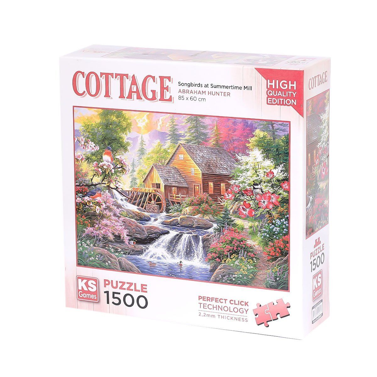 KS Puzzle-Songbirds At Summertime Mill 1500 Parça Puzzle-Puzzle-1-Milagron.com