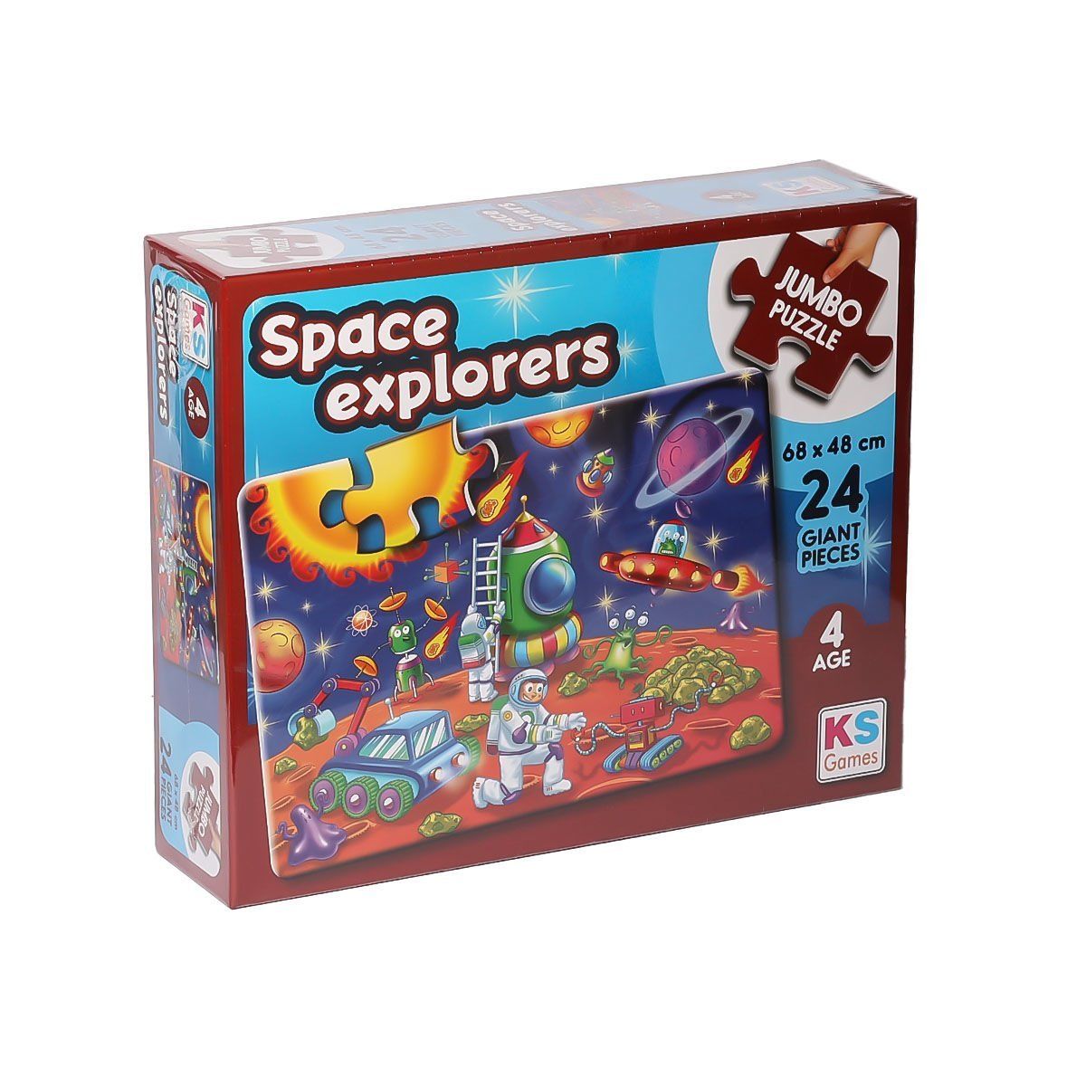 KS Puzzle-Space Explorers Jumbo Puzzle 24 Parça Ks Puzzle-Oyuncak-1-Milagron.com