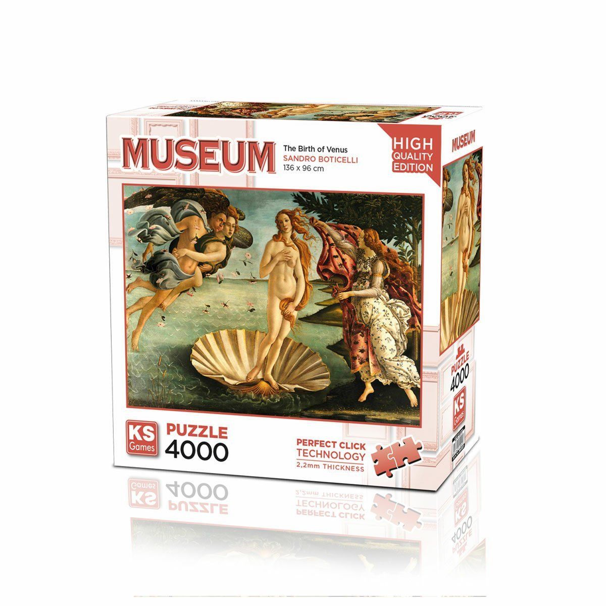 KS Puzzle-The Birth Of Venus 4000 Parça Puzzle-Oyuncak-1-Milagron.com