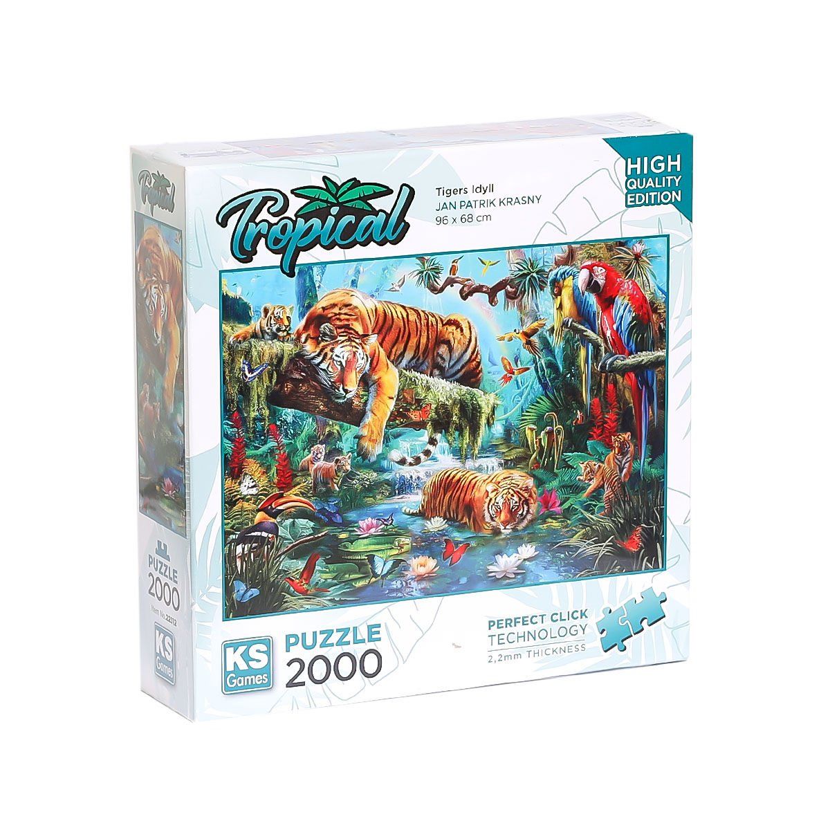 KS Puzzle-Tiger Idyll 2000 Parça Puzzle-Puzzle-1-Milagron.com