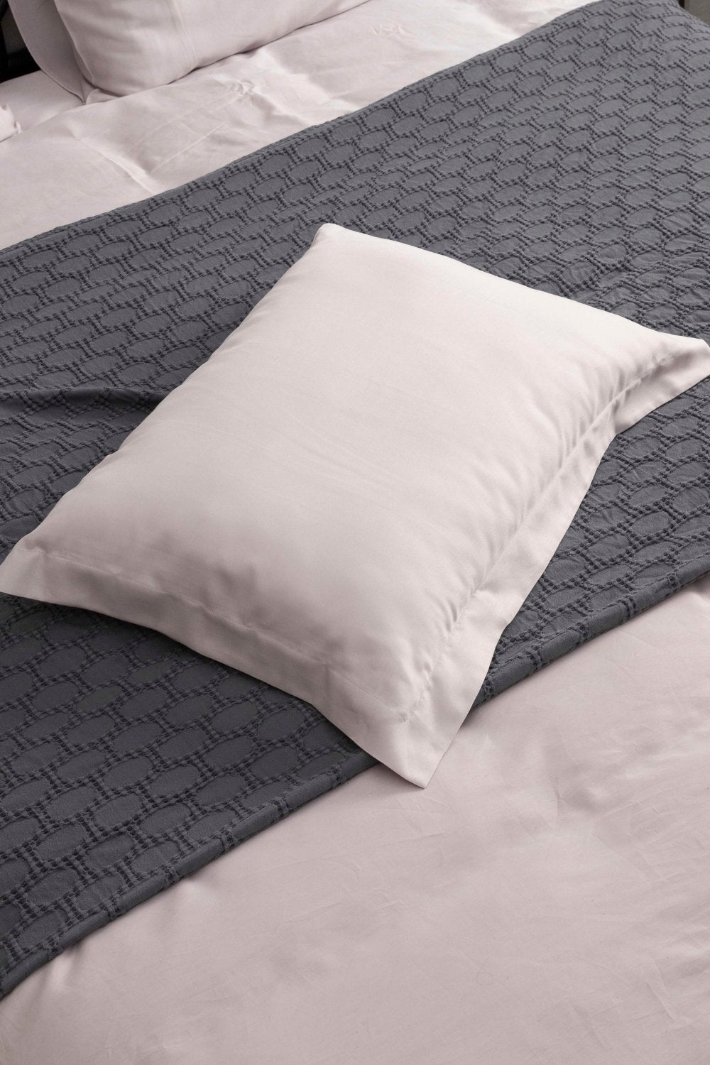 Kaay-Kaay Pamuk Saten Yastık Kılıfı Dahil Nevresim Seti 160x220 Tek Kişilik Taş-Nevresim Takımı-1-Milagron.com