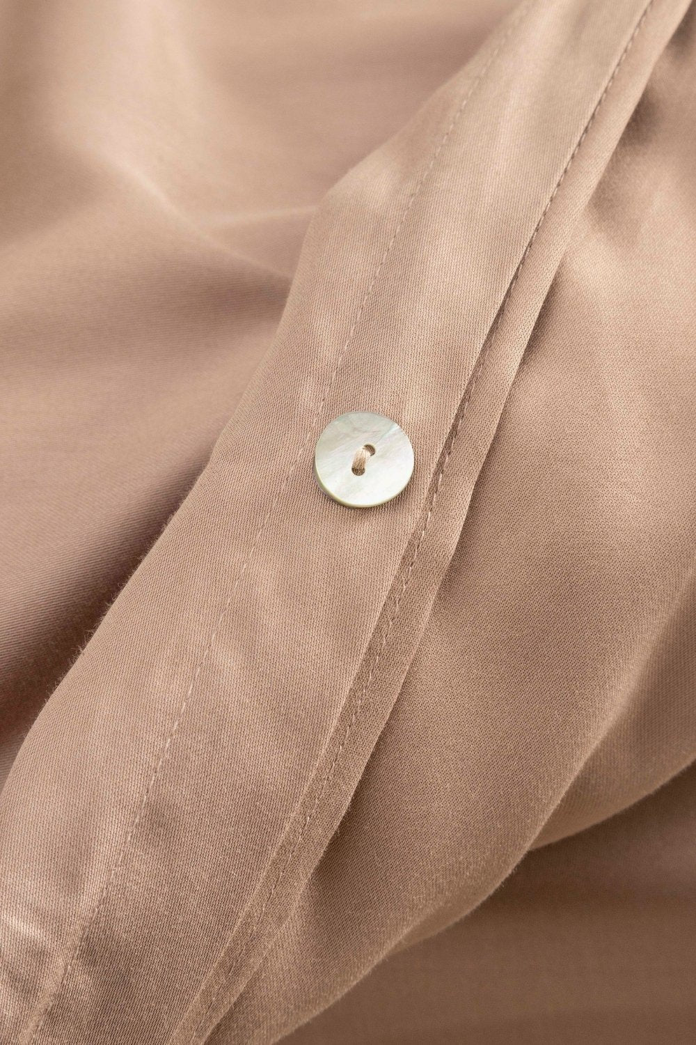 Kaay-Kaay Pamuk Saten Yastık Kılıfı Dahil Nevresim Seti 160x220 Tek Kişilik Vizon-Nevresim Takımı-4-Milagron.com