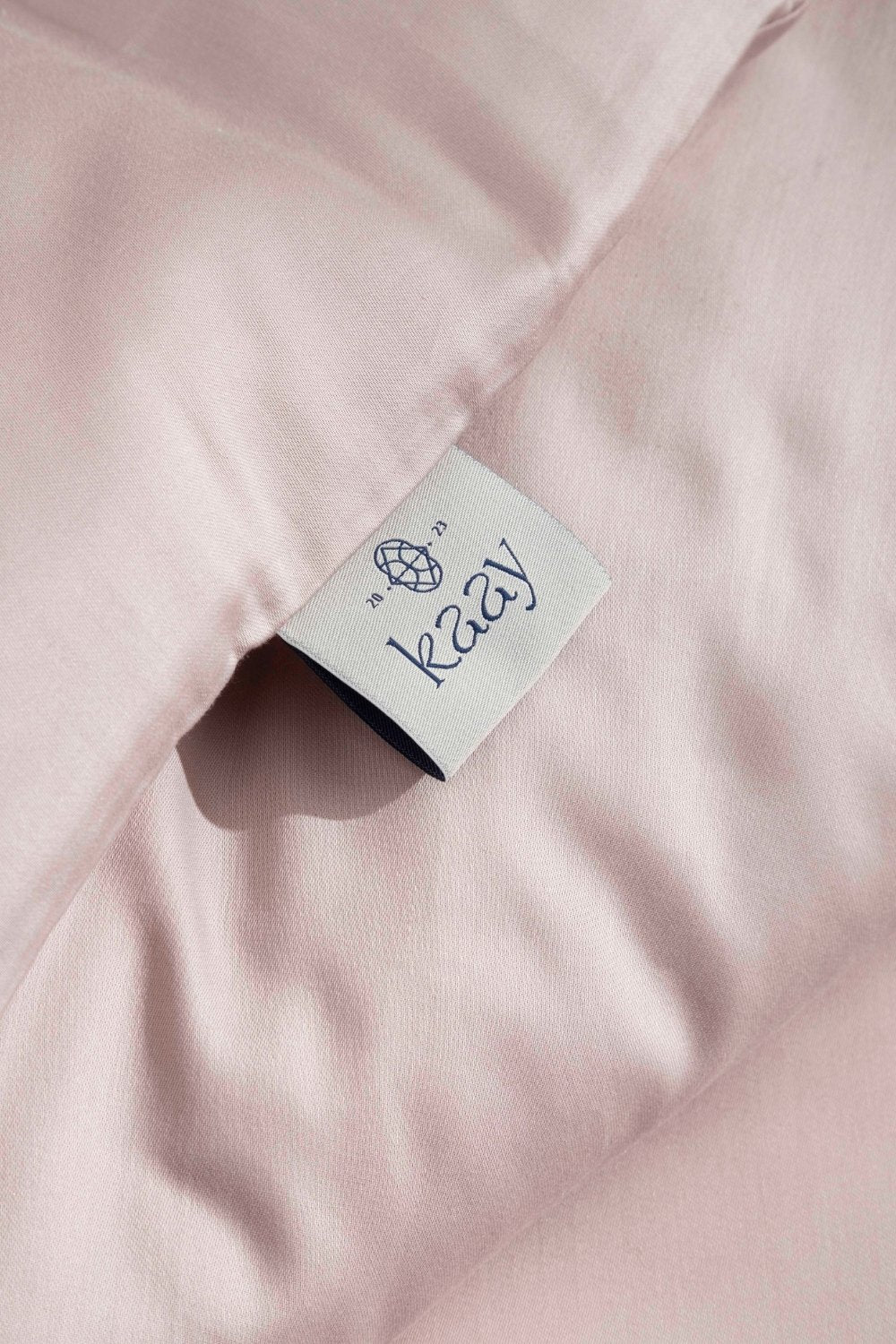 Kaay-Kaay Pamuk Saten Yastık Kılıfı Dahil Nevresim Seti 200x220 Çift Kişilik Pudra-Nevresim Takımı-3-Milagron.com